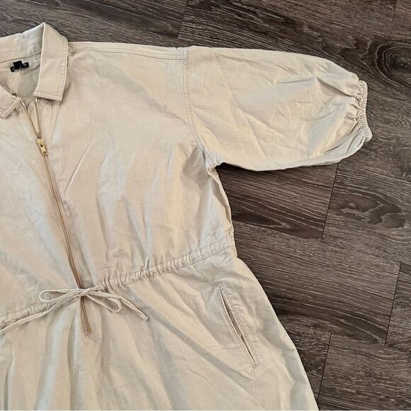 J. Crew Cinched zip-up dress in drapey cotton New - Picture 4 of 8